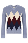 waffle stitch cotton sweater