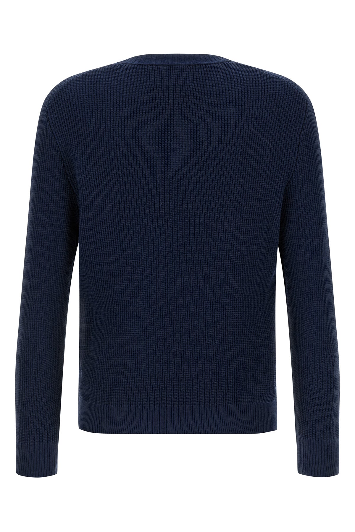 waffle stitch cotton sweater
