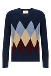 waffle stitch cotton sweater
