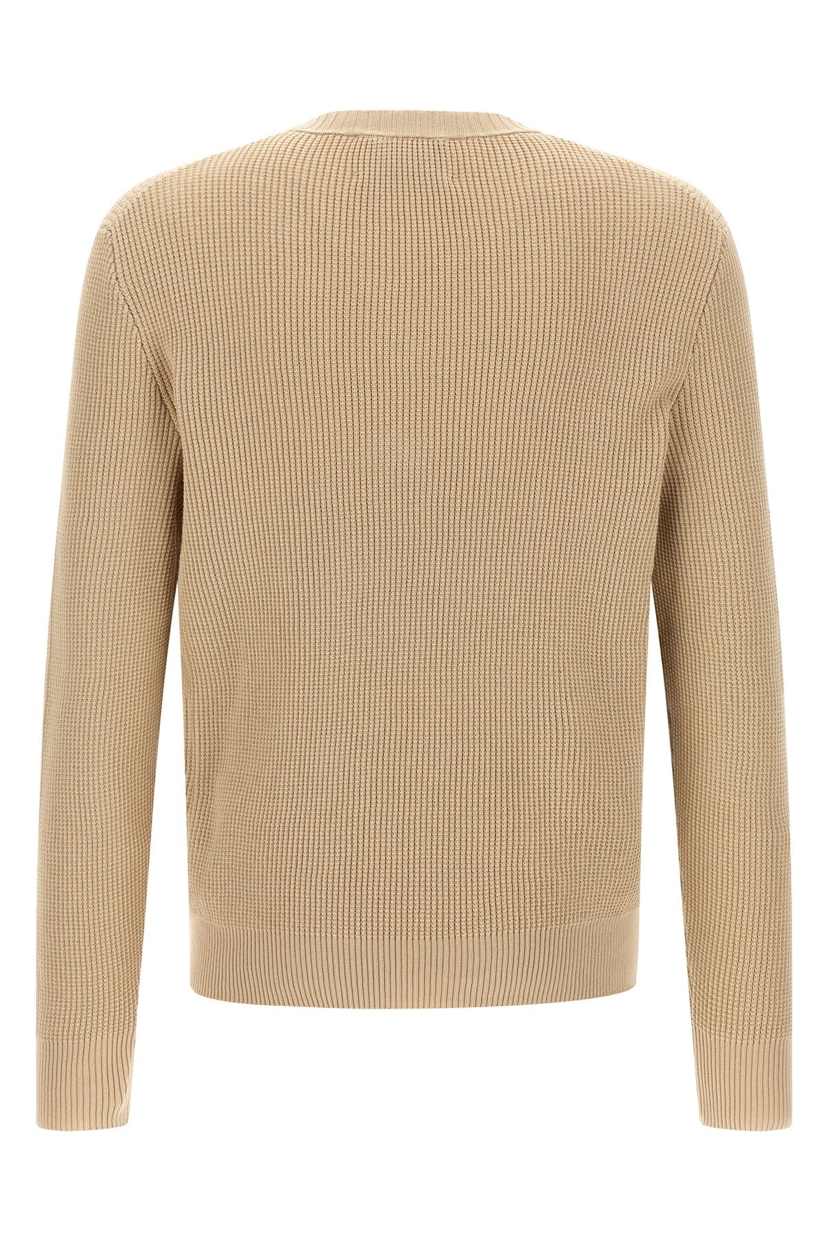 waffle stitch cotton sweater