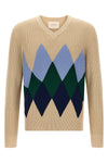 waffle stitch cotton sweater