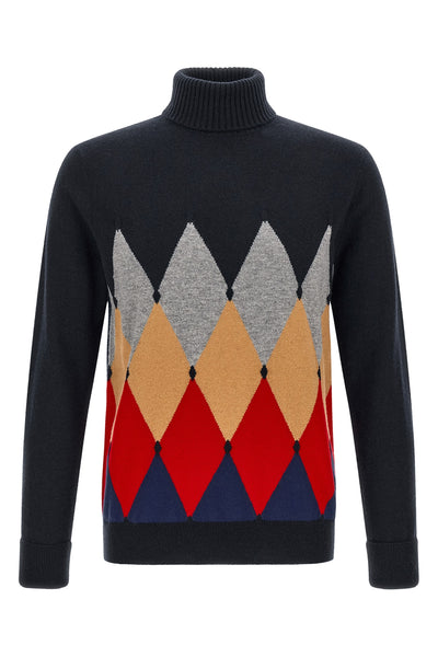 the classic diamond ballantyne high neck pullover