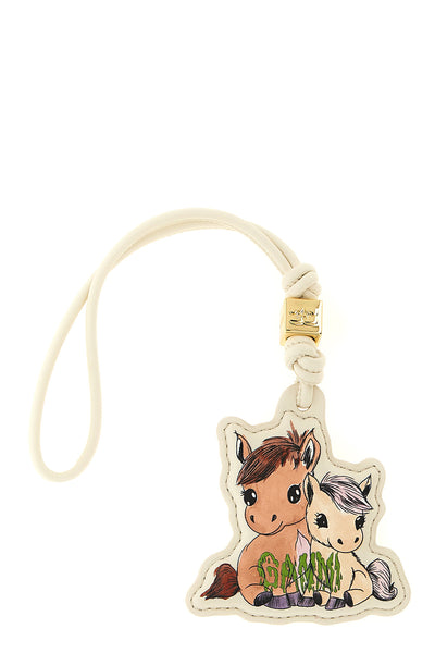 pony leather keyring