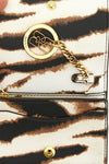 bou card holder in leather-effect fabric