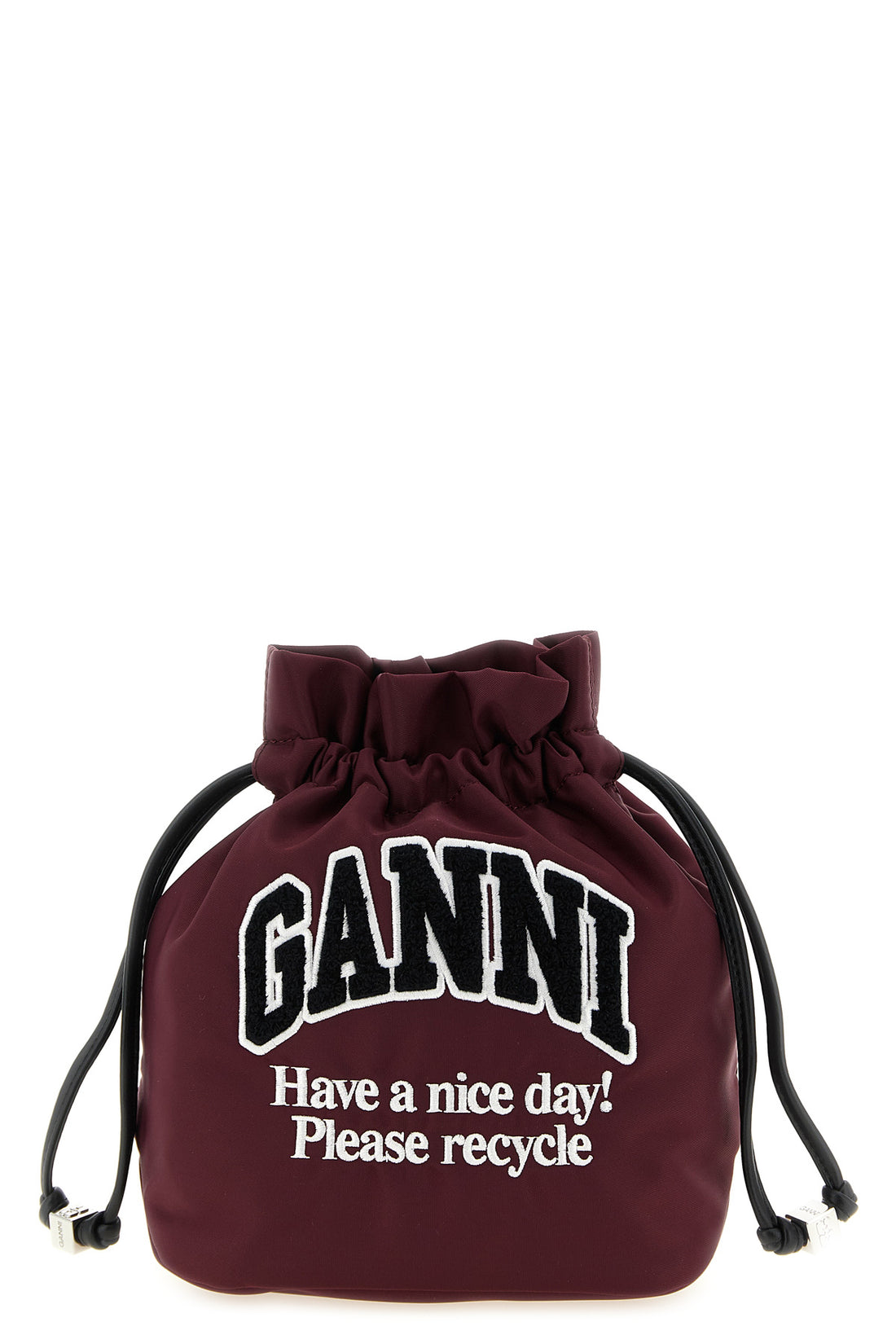 GANNI OS nylon pouch