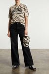 animal print cotton cap