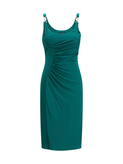 VERSACE 42 midi jersey dress