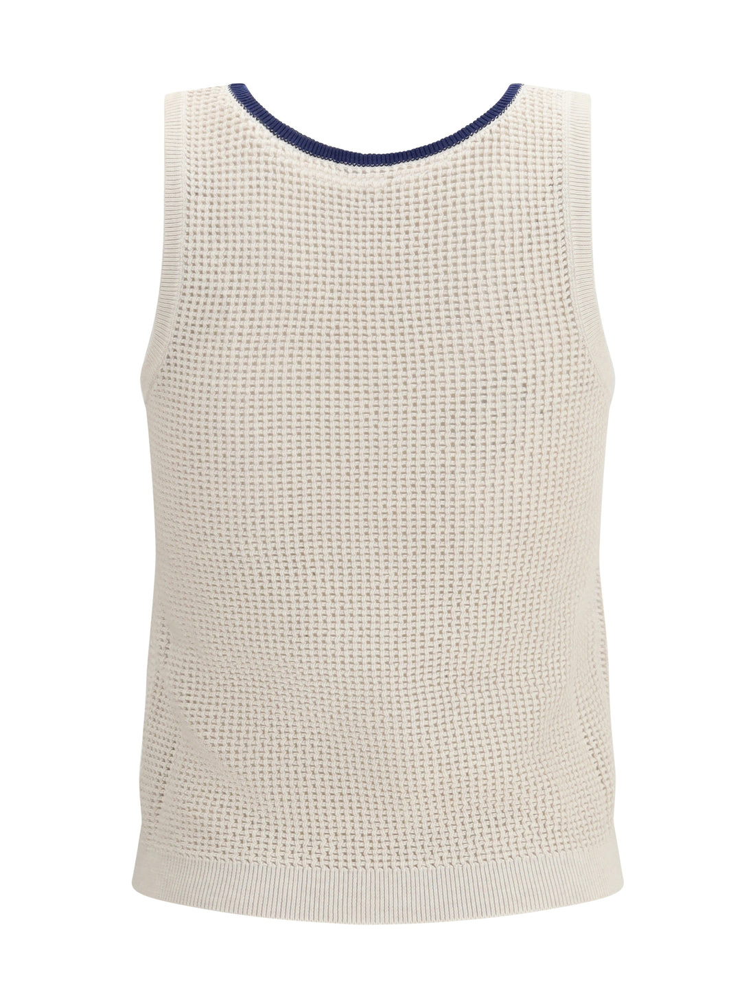 BRUNELLO CUCINELLI S cotton mesh knit top