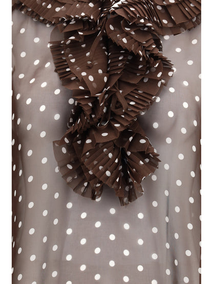 P.A.R.O.S.H. M polka-dot patterned shirt