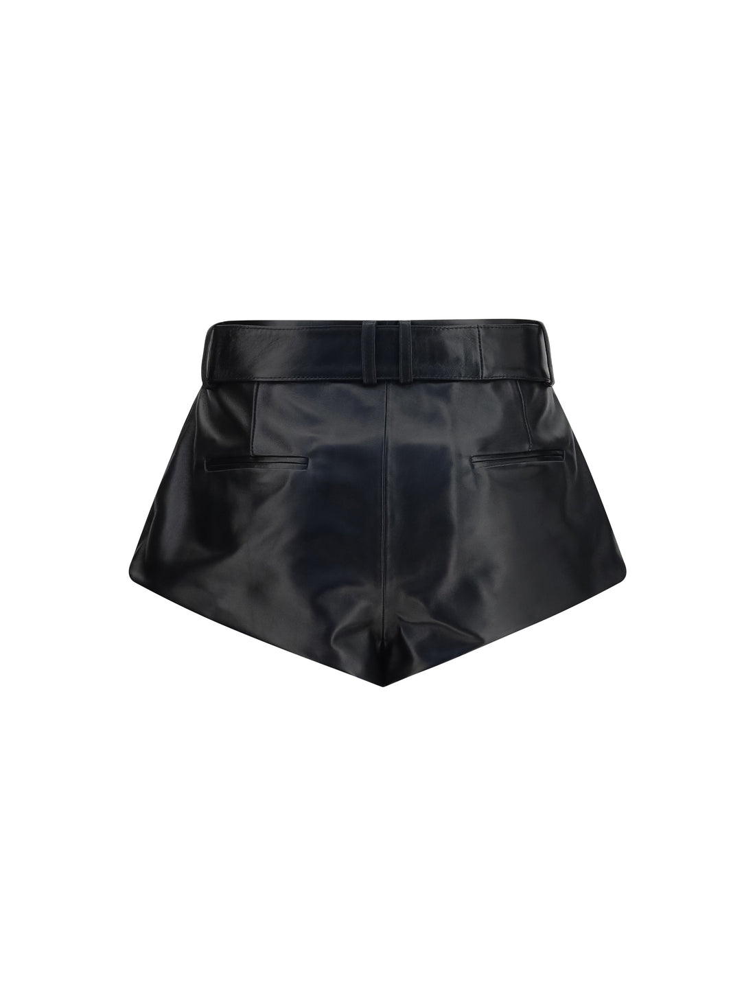 MAGDA BUTRYM 32 flared leather shorts