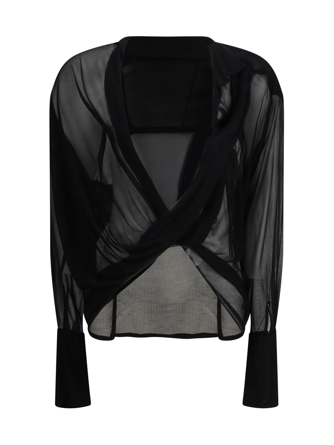 FRANCESCO MURANO 40 draped over shirt 