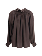 BURBERRY 6 geometric silk blouse