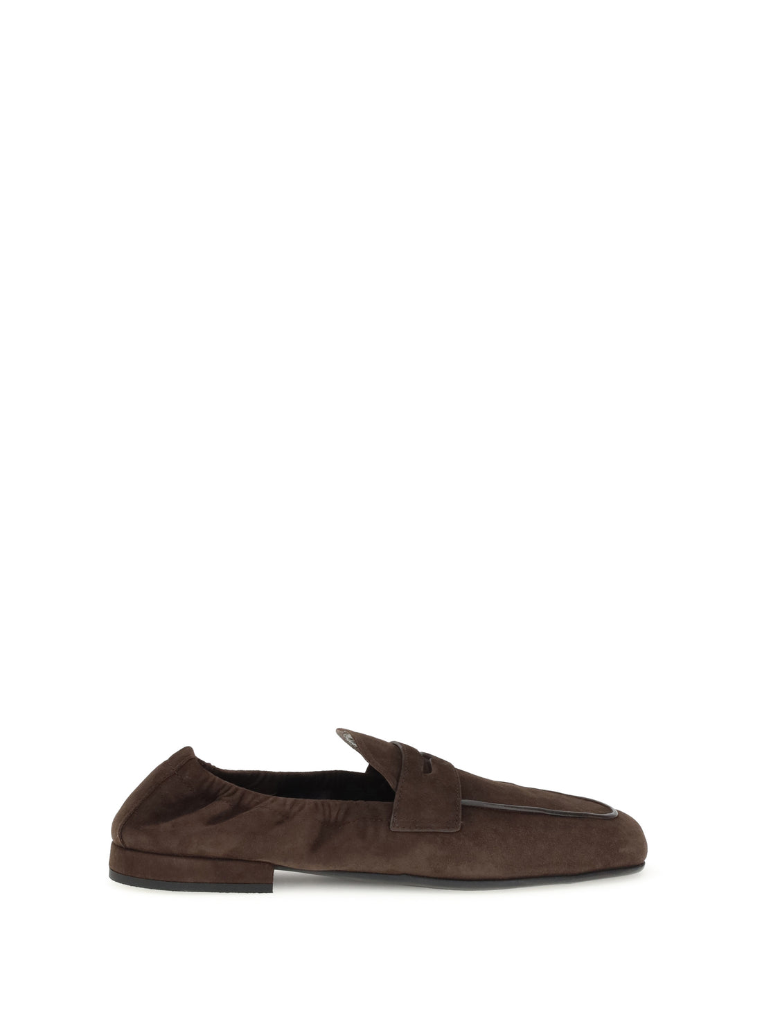 PRADA 40 suede shuffle loafers