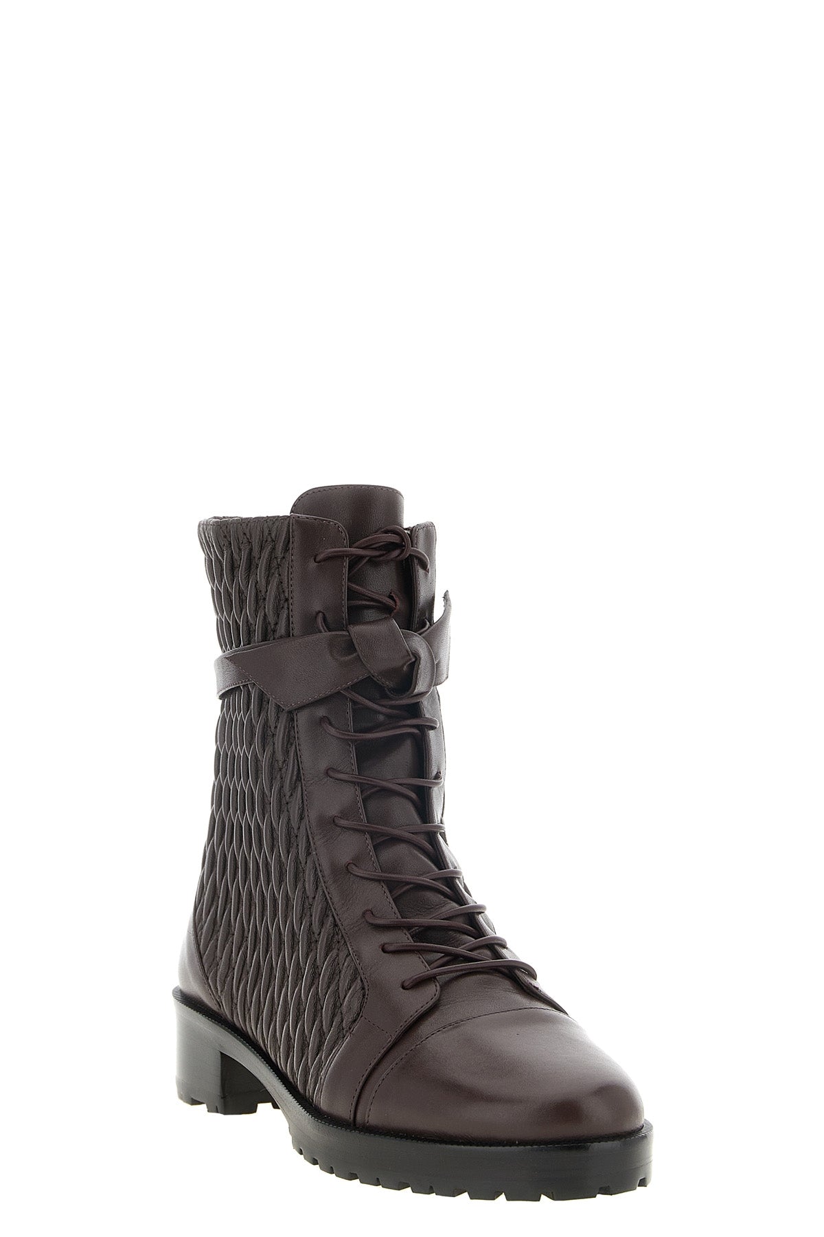 the alexandre birman quilted clarita combat ankle boots feature a structured s