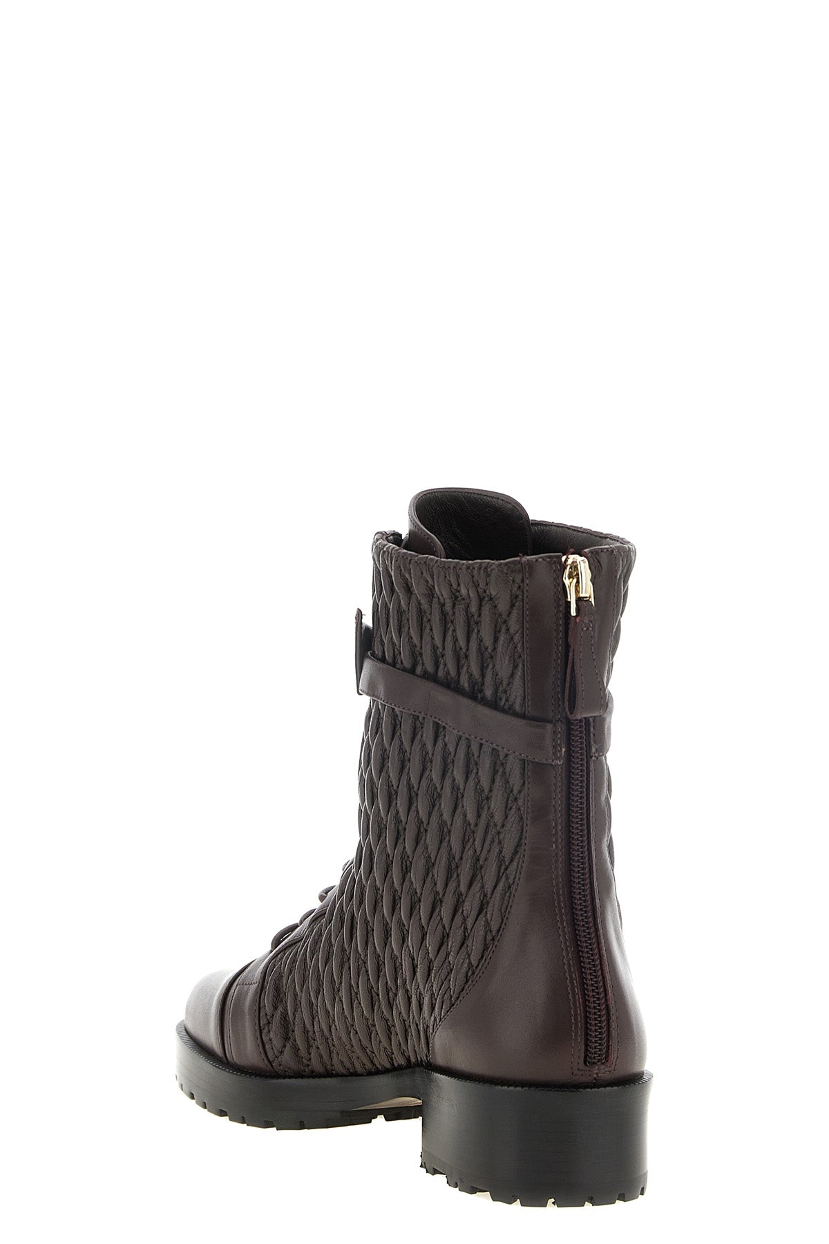 the alexandre birman quilted clarita combat ankle boots feature a structured s