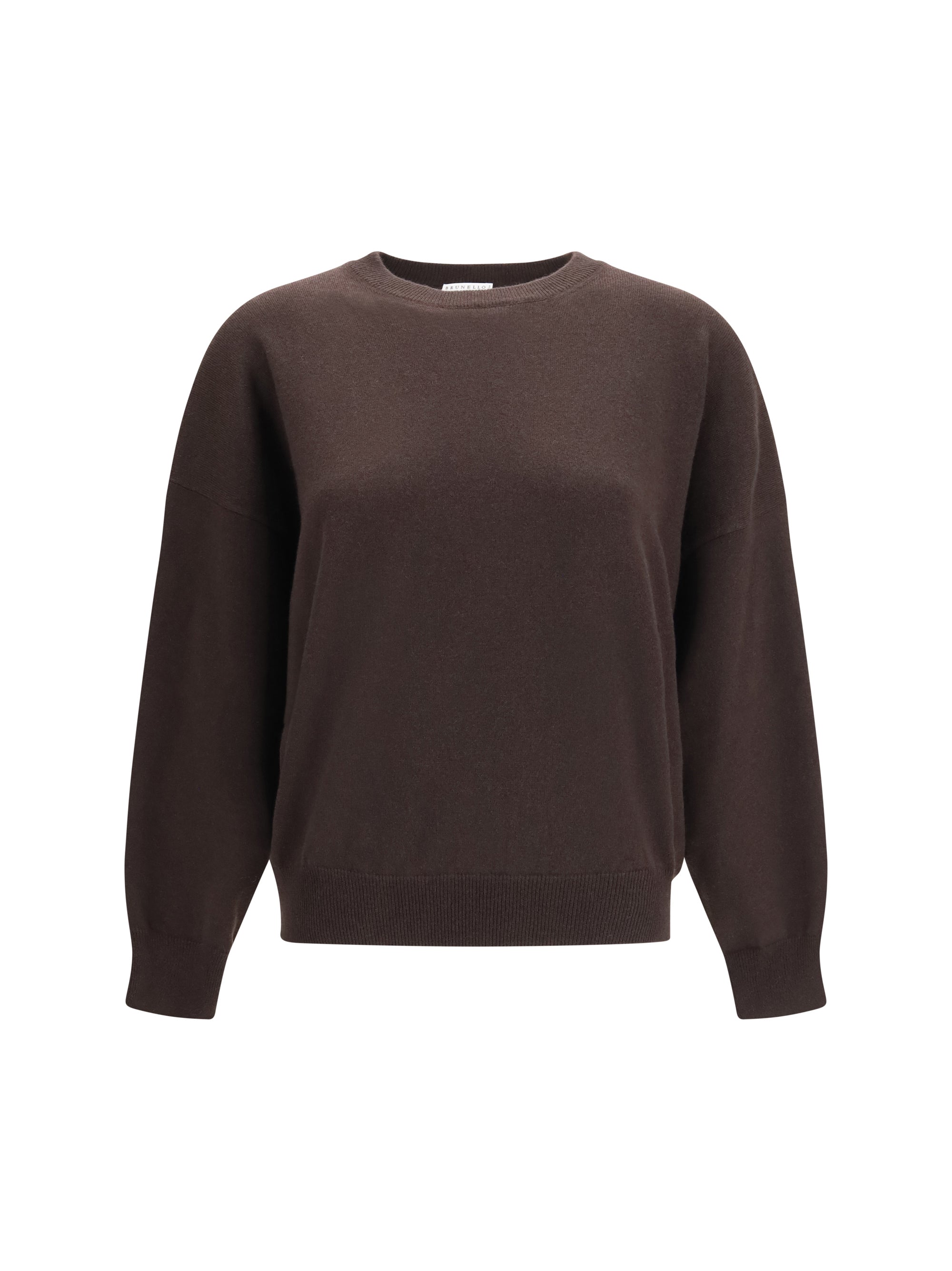 cashmere sweater with monili chain