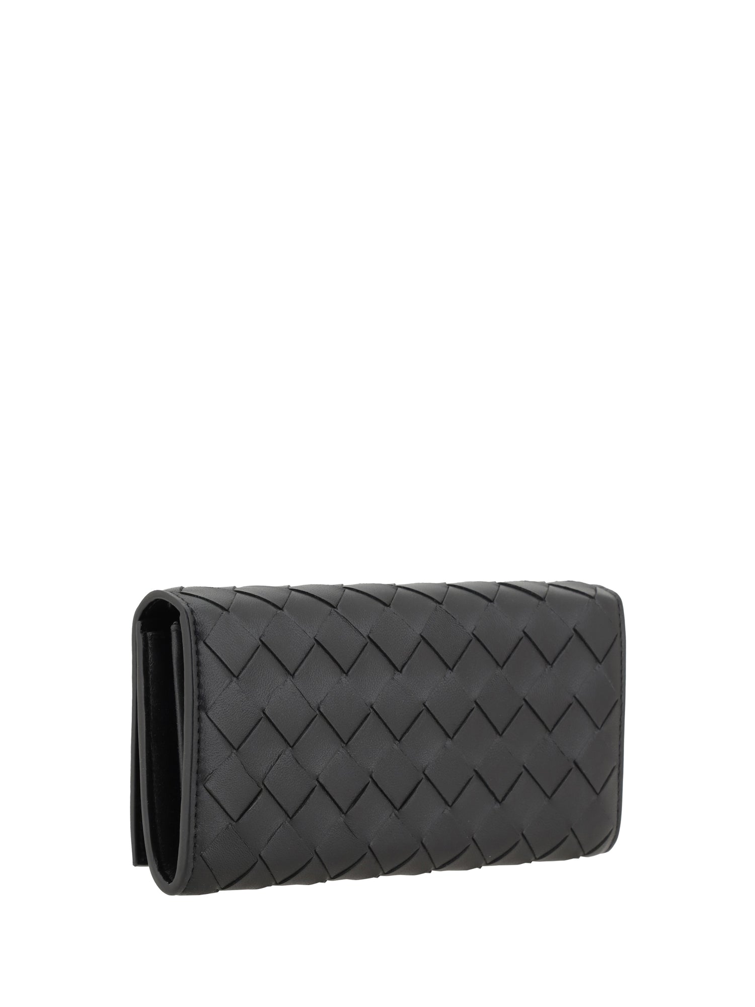 leather wallet intrecciato