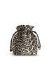 GANNI OS leopard print bucket bag