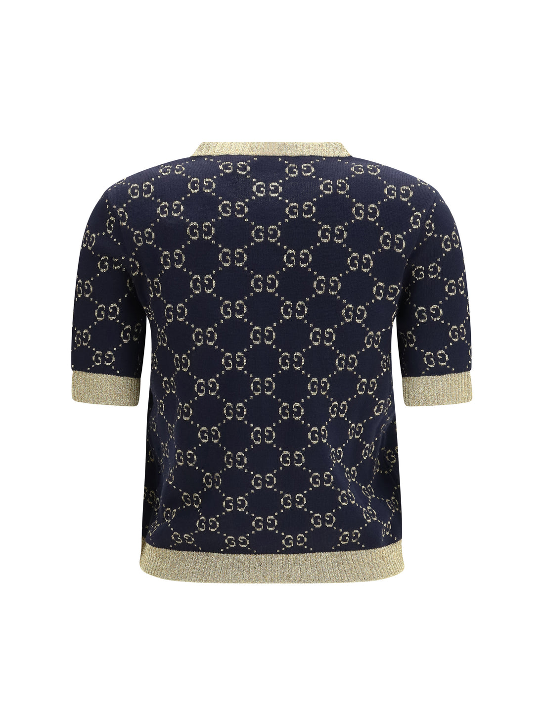 GUCCI S knit top with its iconic all-over monogram pattern