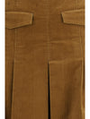 corduroy pleated skirt