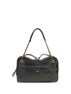 large dolce textured leather shoulder bag