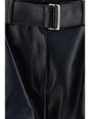 flared leather shorts