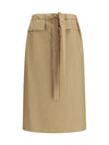 cotton midi skirt