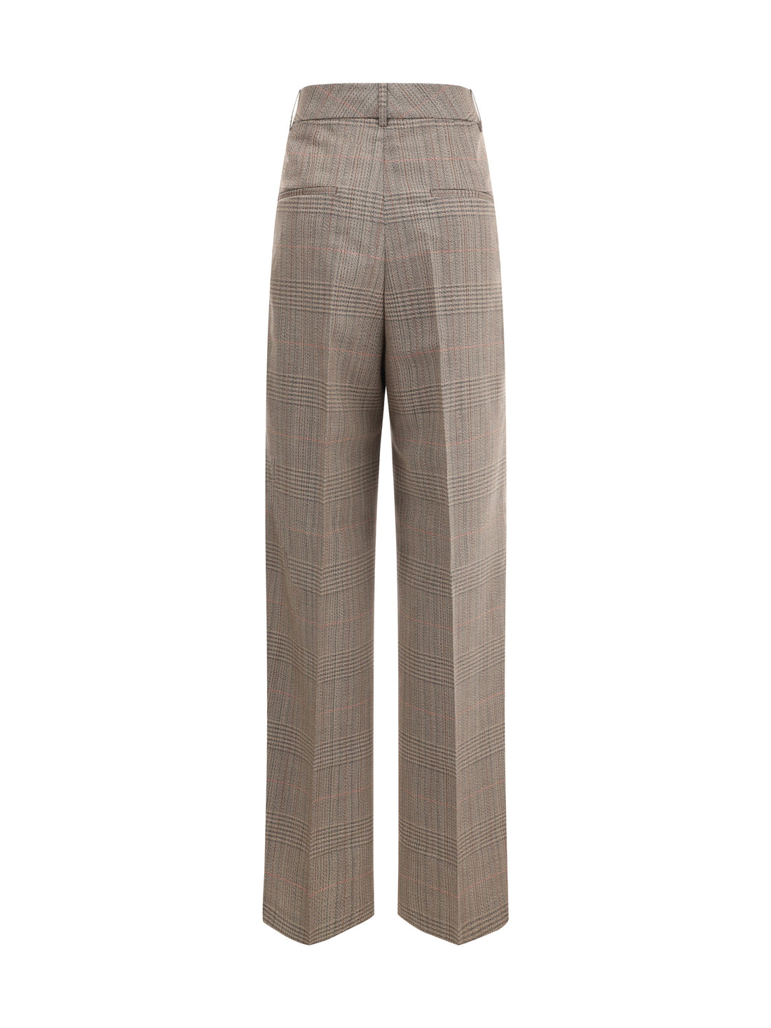 ROHE 36 prince of wales wide leg pants