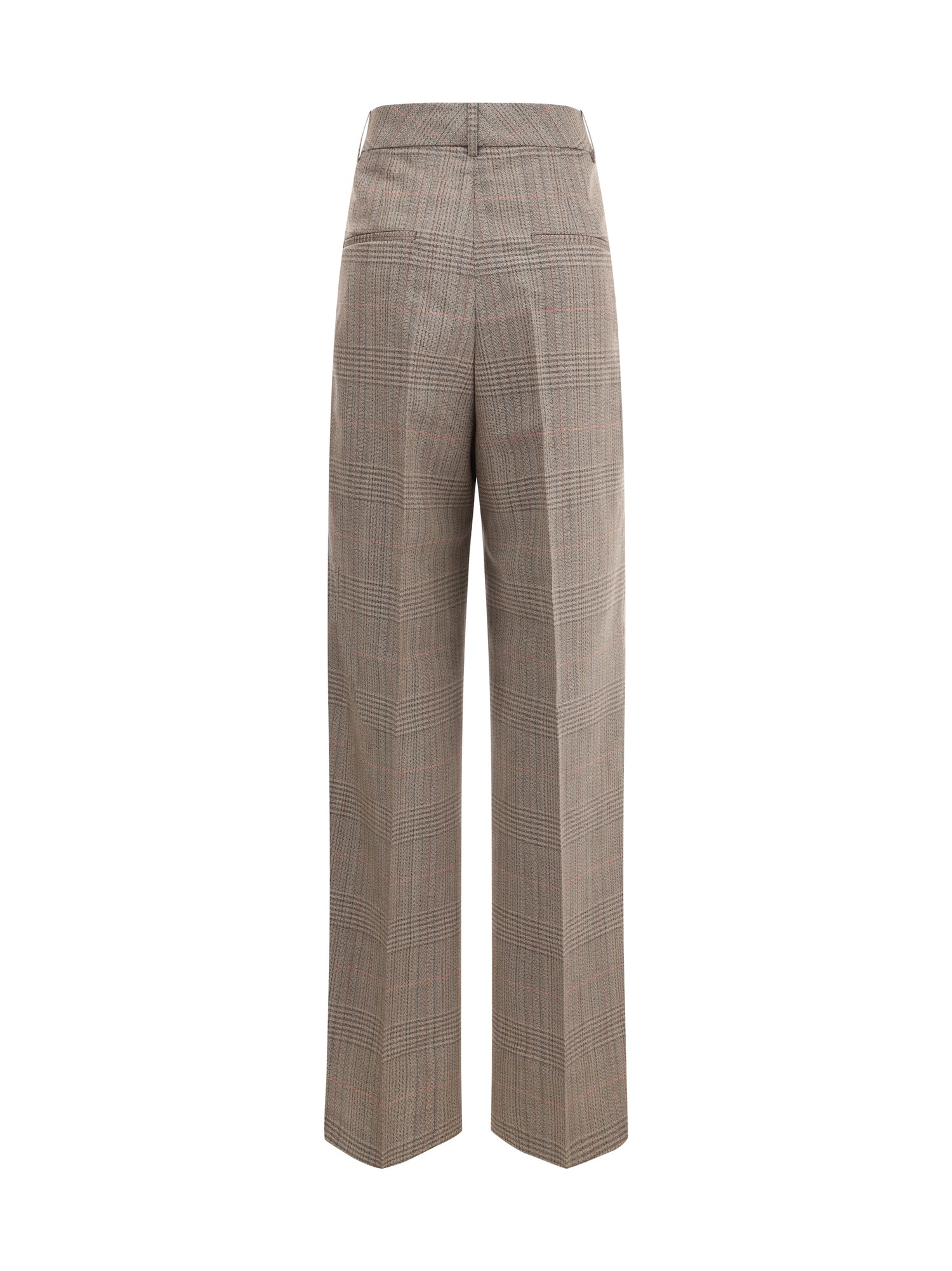 ROHE 36 prince of wales wide leg pants