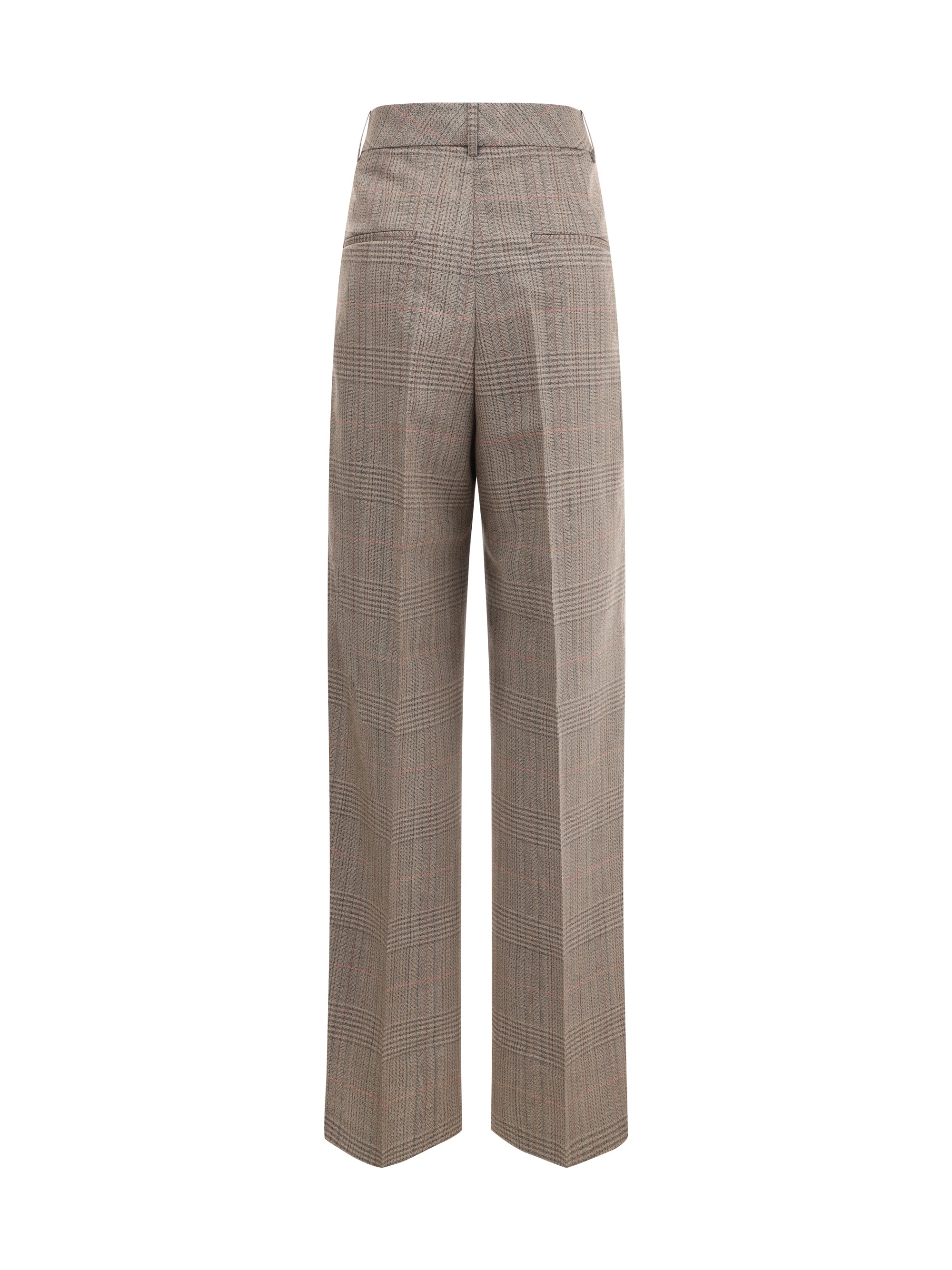 ROHE 36 prince of wales wide leg pants