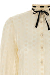 daisy sangallo polka dot shirt