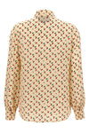 all-over crepe de chine silk shirt