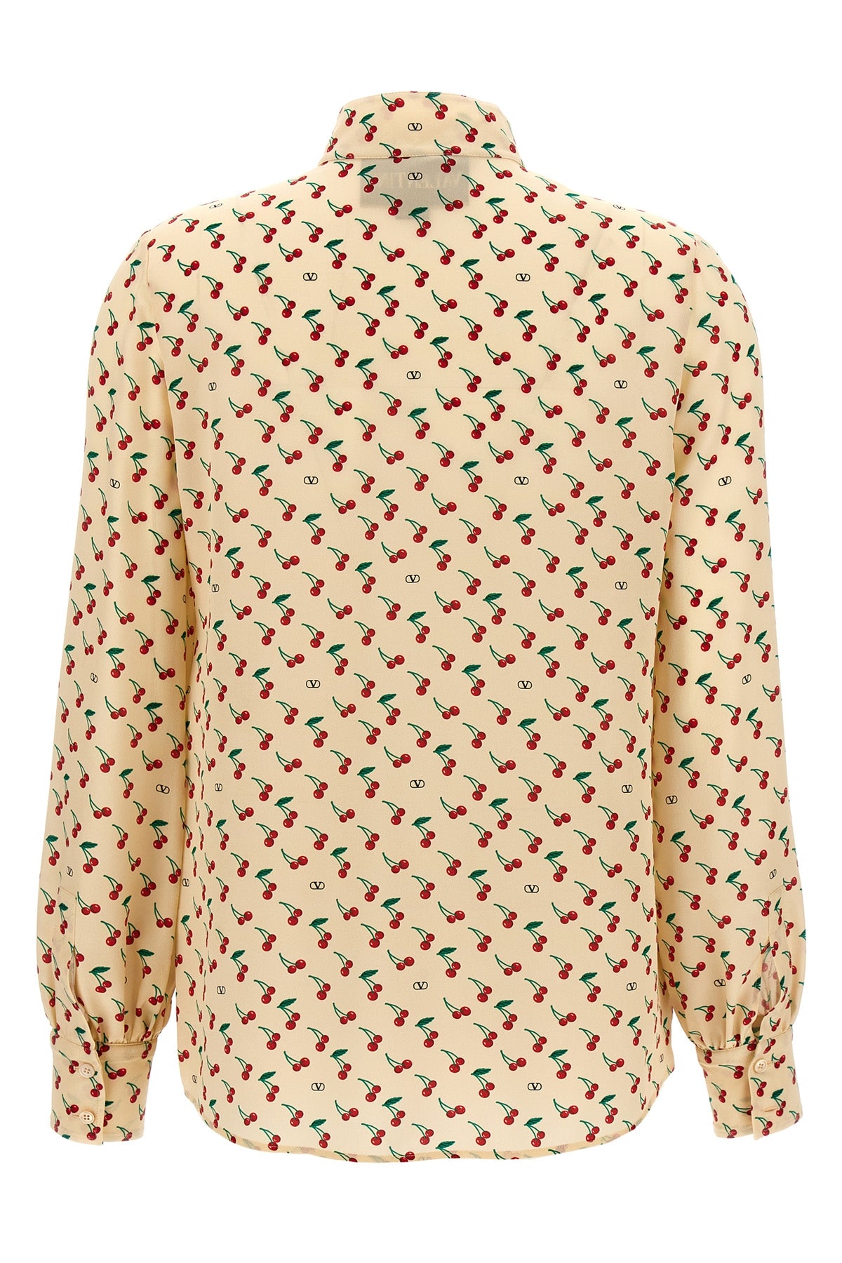 all-over crepe de chine silk shirt