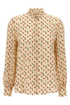 all-over crepe de chine silk shirt