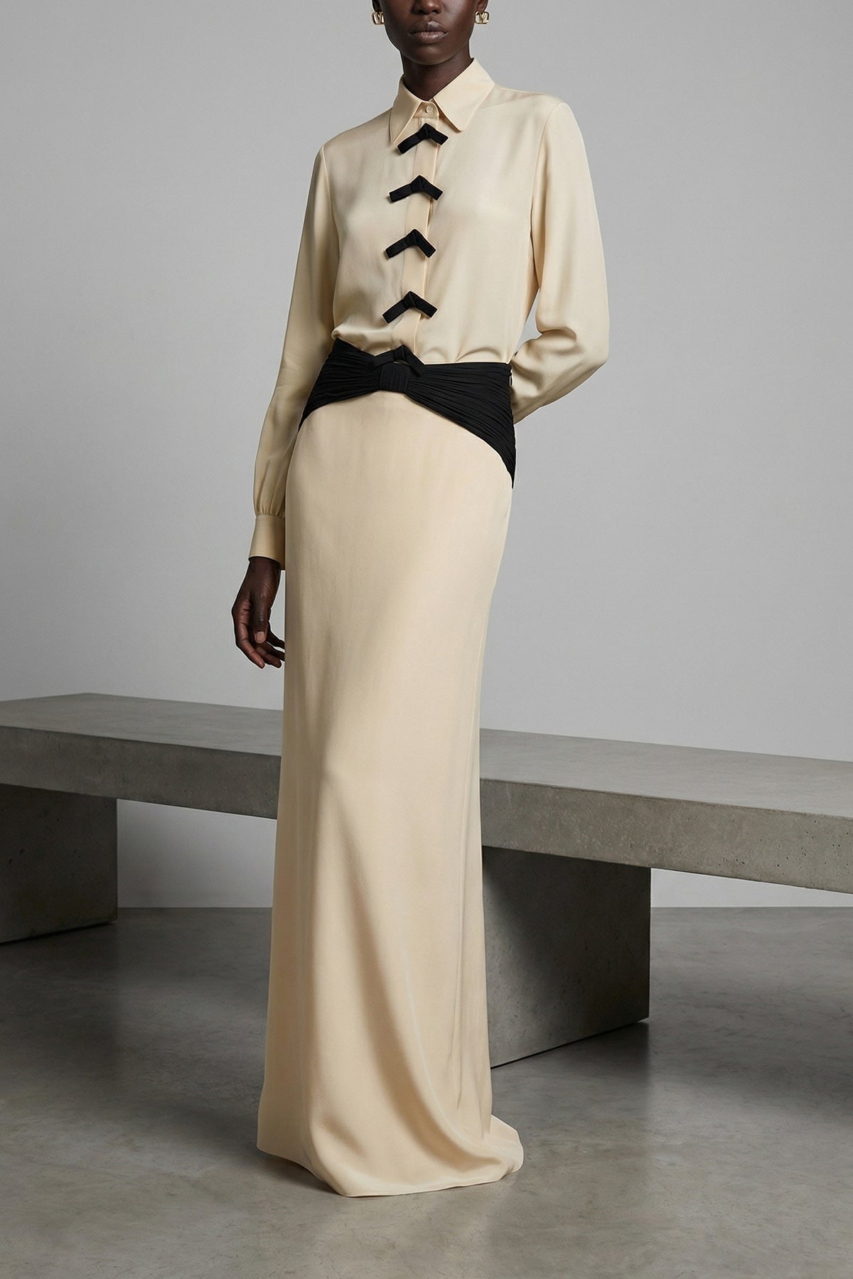 de chine crepe shirt