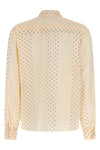 all-over stelline muticolor starry print silk shirt