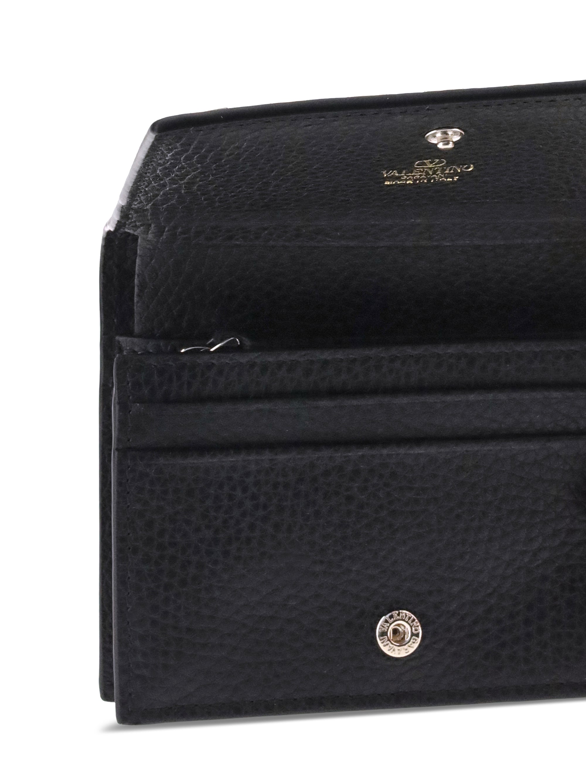 rockstud leather wallet