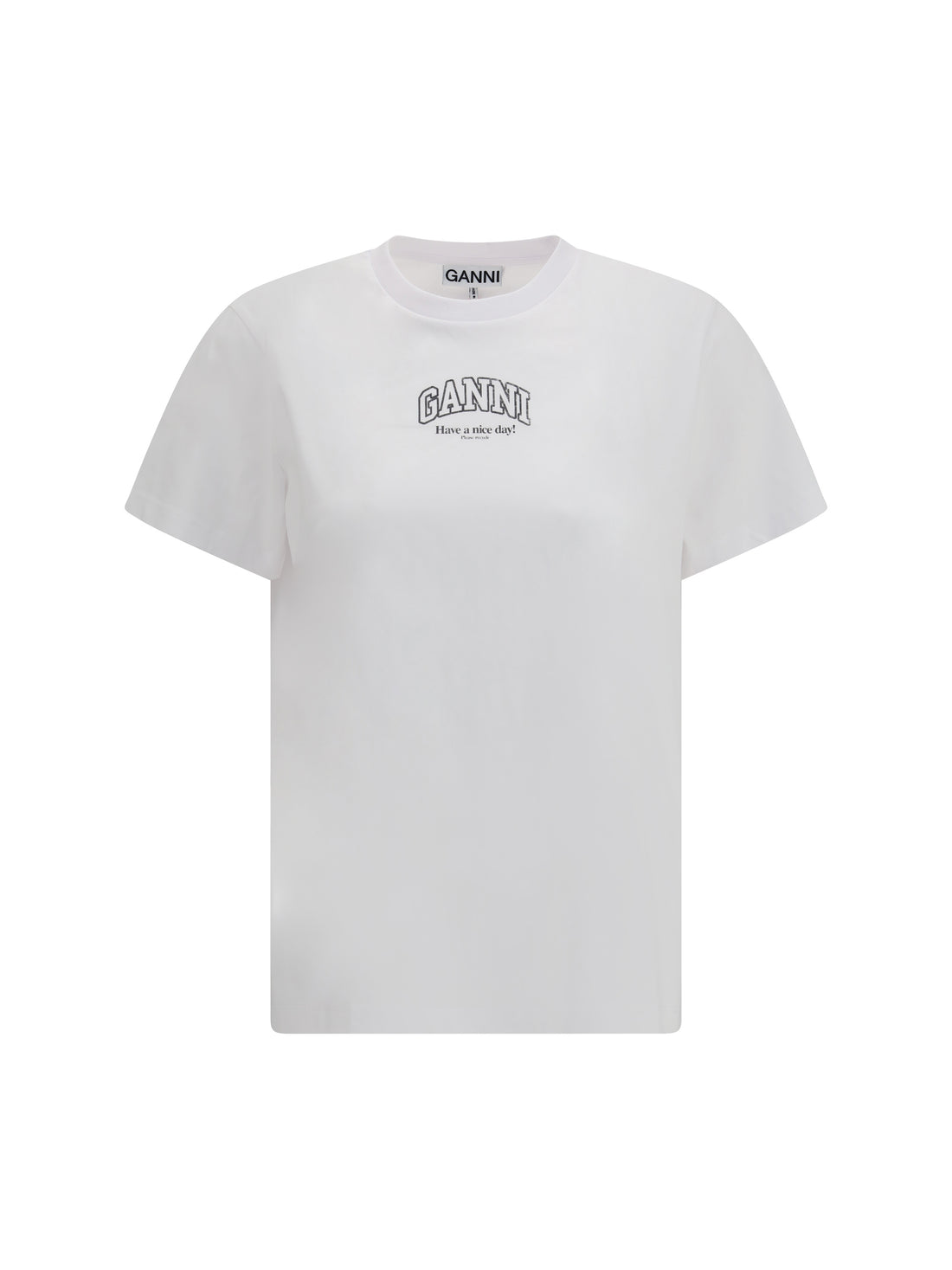 GANNI L crewneck t-shirt 