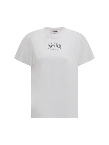GANNI L crewneck t-shirt 