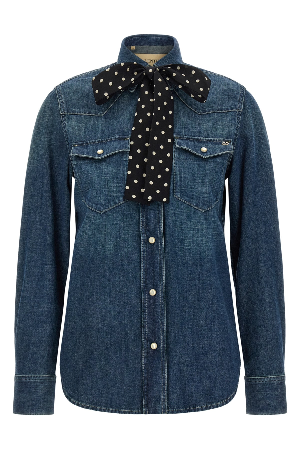 the valentino garavani denim shirt redefines the codes of casual wear through a