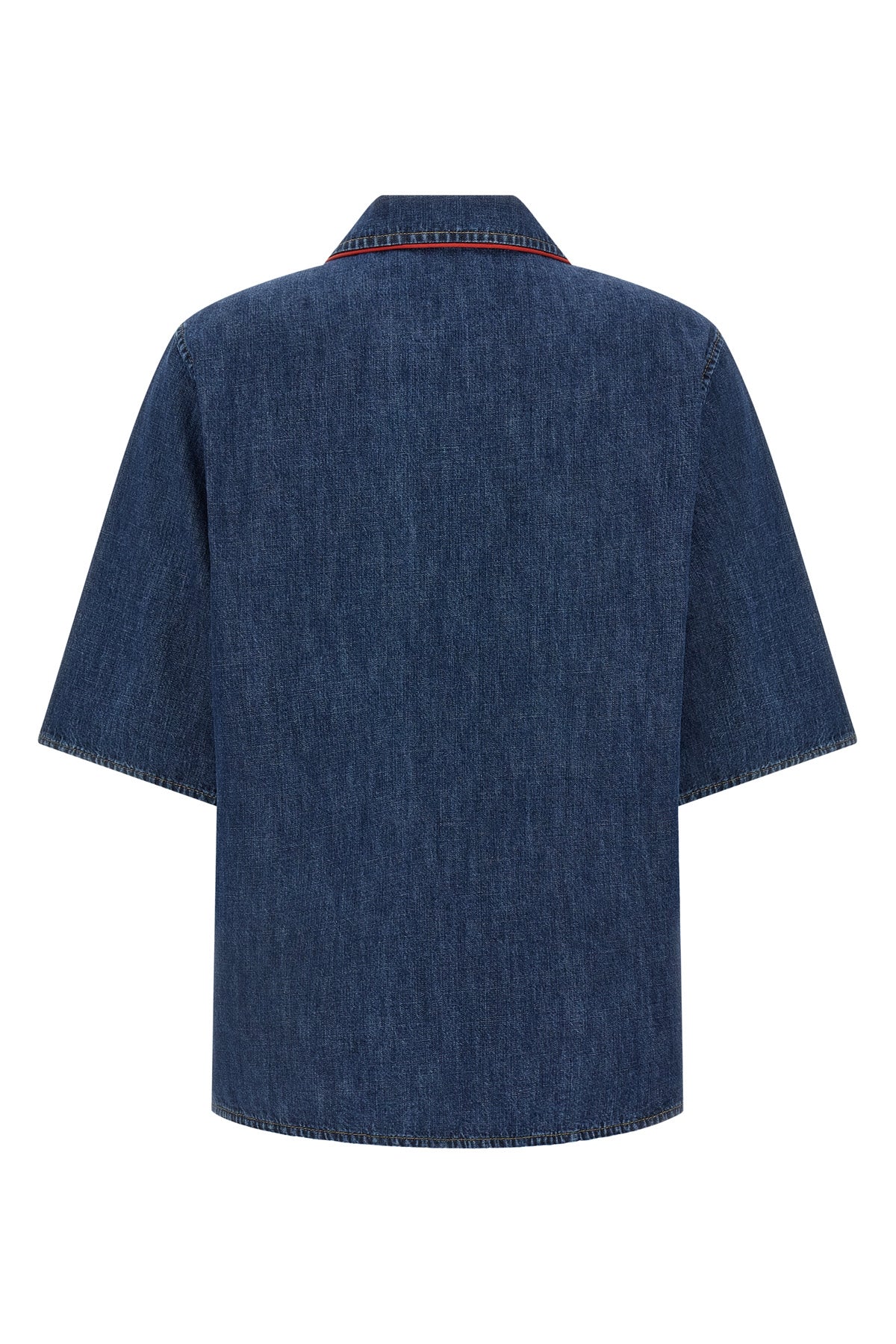 the valentino garavani denim shirt combines casual aesthetics