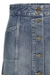 cotton denim mini skirt