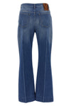 flared leg cotton denim jeans
