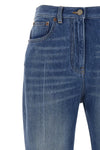 flared leg cotton denim jeans