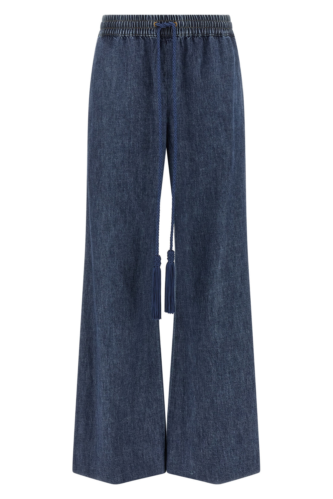 VALENTINO GARAVANI 38 solid chambray medium wash denim jeans