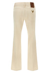 garment-dyed solid denim jeans