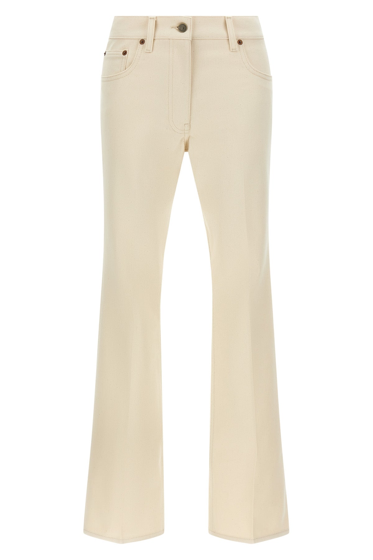garment-dyed solid denim jeans