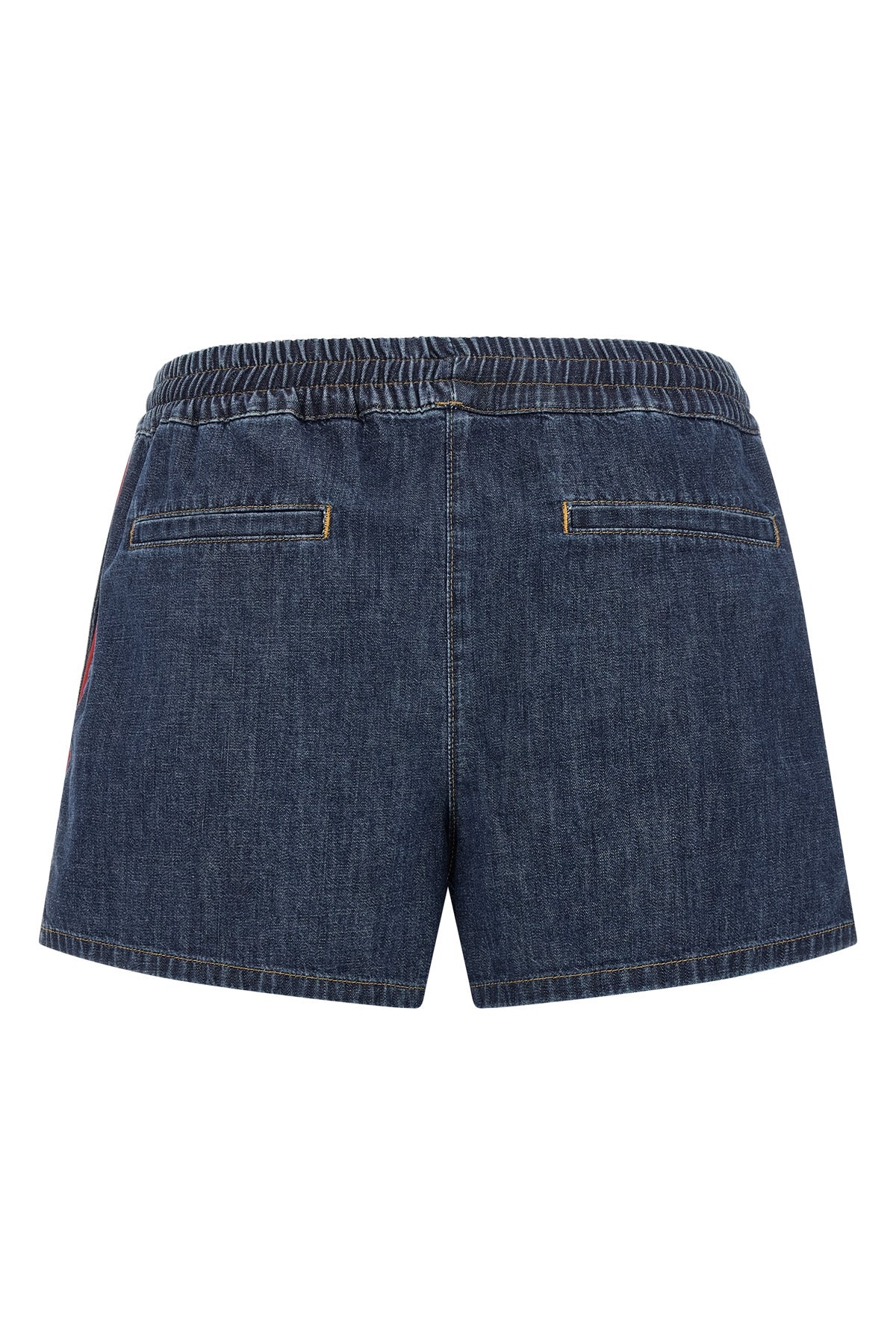 chambray cotton denim shorts