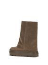 double face suede high boots