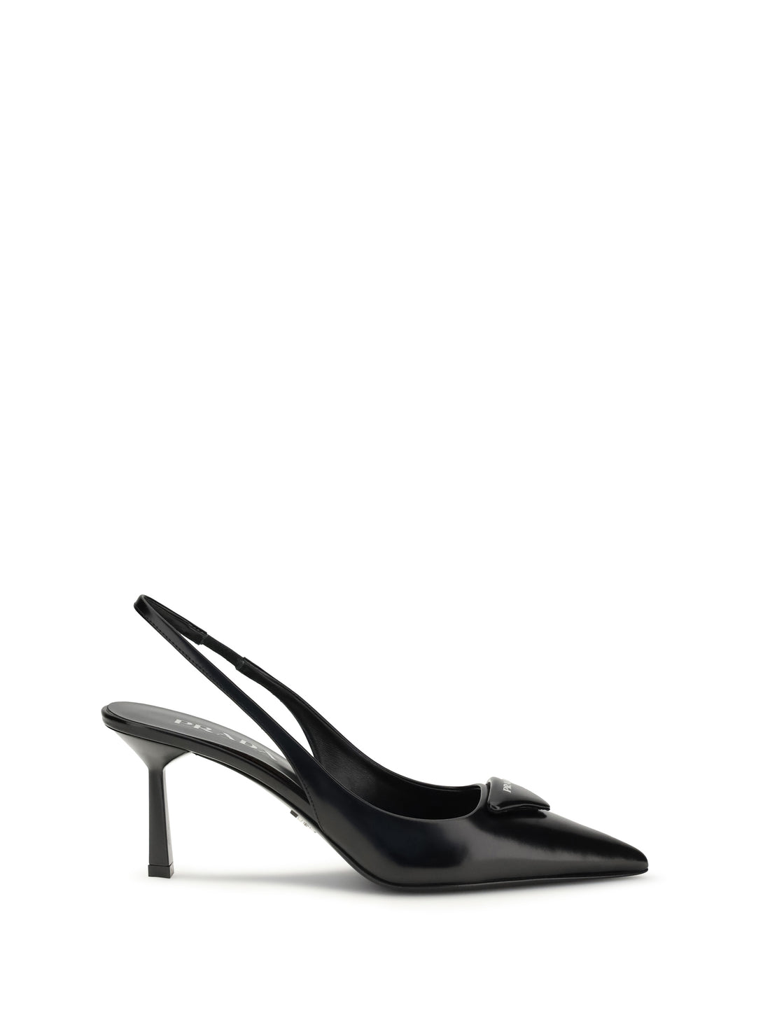 PRADA 39 leather slingback pumps